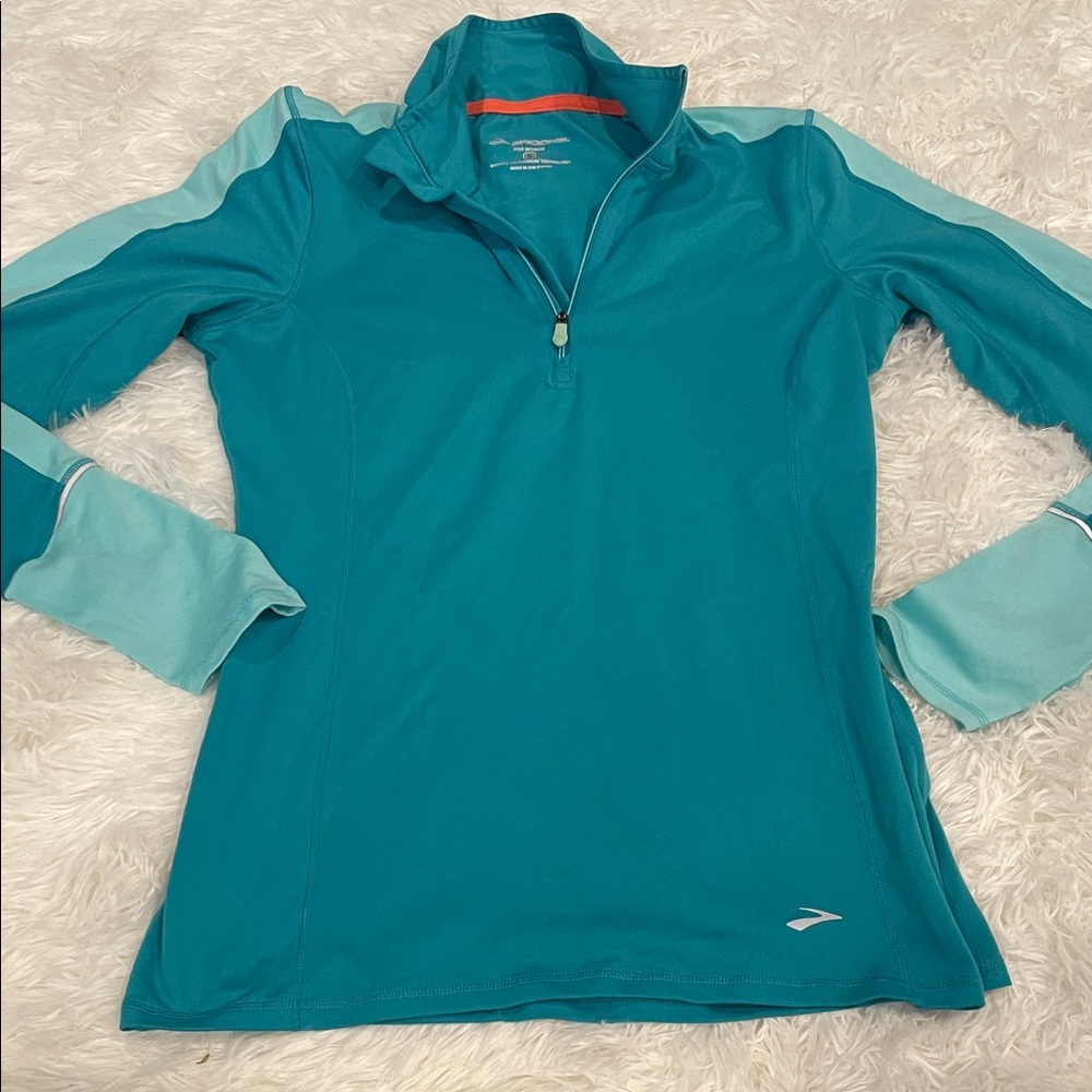 Brooks Women's Aqua Long Sleeve Top